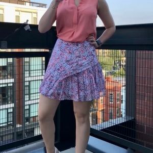 Banana Republic floral mini skirt. Size 0